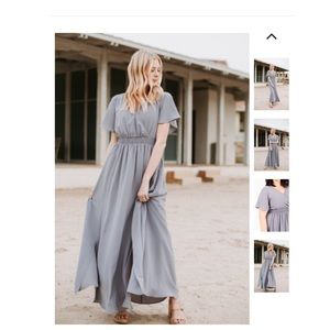 Grey Bridesmaids Dress